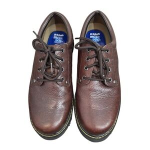 Dr. Scholl's Harrington Mens 9.5W Brown Leather Slip Resistant Work Shoes 900376